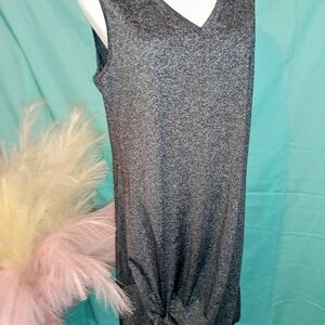 Elegant Gray Sleeveless Dress